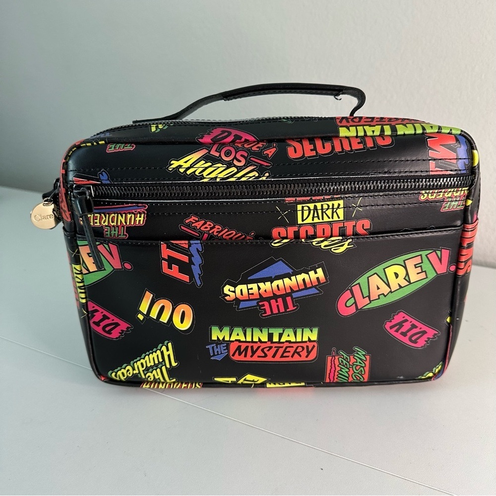 Clare V. The Hundreds Crossbody Bag Black Colorful
Graffiti Print - Picture 2 of 8